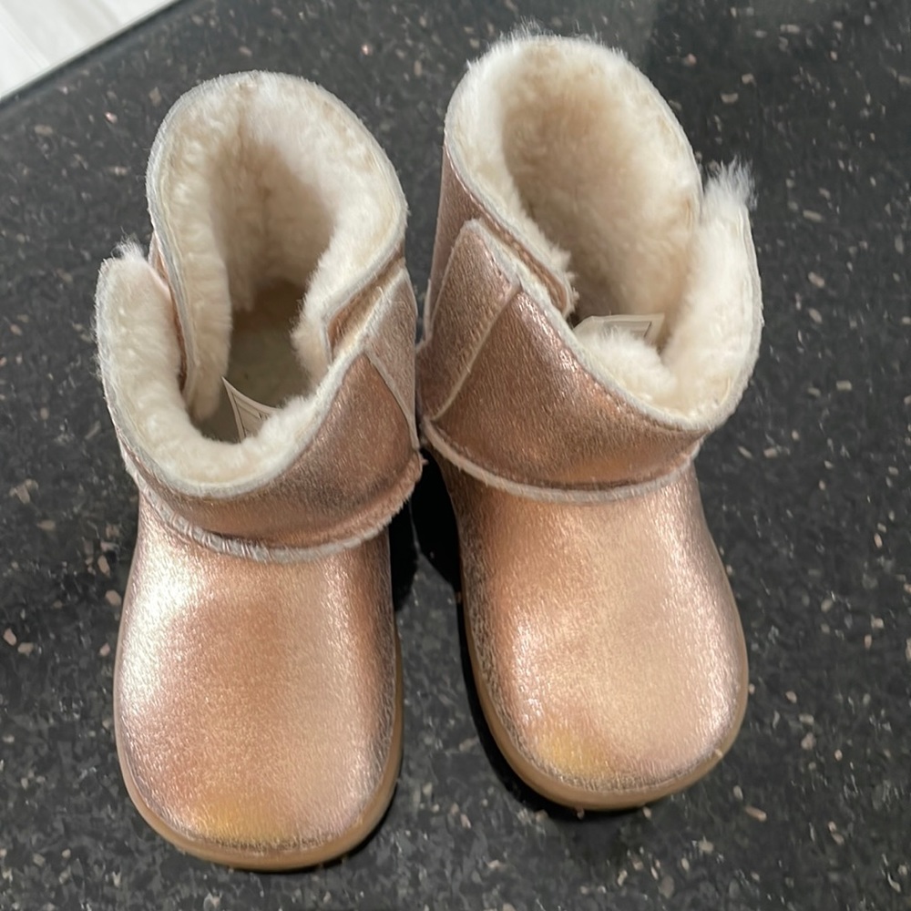 Rose gold toddler UGGs